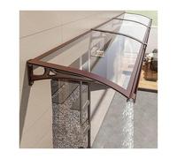 Estructura de Aluminio, Toldos for Puerta de Patio, Ventana, policarbonato Transparente, Refugio silencioso for la Lluvia, Cubierta Porche, Varios tamaños(150cm/59in*60cm/24in)