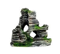 Estructura De Árbol De Montaña De Cerámica, Acento De Paisaje Acuático Sumergible, Obra De Arte Escénica Marina, Característica De Escondite Hueco | Centro De Mesa De Terrario Con Estilo Para Agua Dul