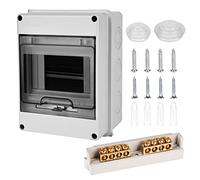 Caja de fusibles empotrada: caja de distribución, caja de fusibles, 5 módulos, IP65, para espacios húmedos, distribuidor pequeño, 1 fila