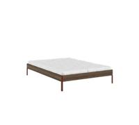 Estructura de Cama Core 140x200 Marrón algarrobo/Rojo Tierra