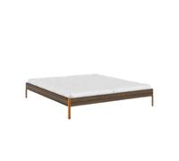 Estructura de Cama Core 180x200 Marrón Algarrobo/ Naranja Solar