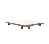 Estructura de Cama Japan 180x200 Marrón Algarrobo