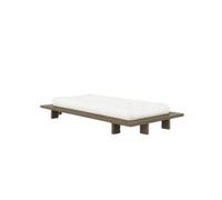 Estructura de Cama Japan 90x200 Marrón Algarrobo