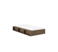 Estructura de Cama Ziggy 90x200 Marrón Algarrobo