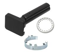Estructura de elevación de rueda de repuesto, rodamiento de carga de 100kg, Plan de bloqueo seguro, compatible con varios automóviles, quinientos soportes de neumáticos de aluminio