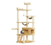 Estructura de escalada para gatos, nido para gatos, árbol para gatos, rascador integrado para gatos, estructura de escalada para gatos, plataforma de salto para gatos tipo cápsula espacial, escalador