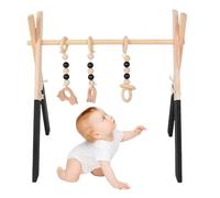 Estructura de Gimnasio de Madera - Juguete de Juego Plegable con Estructura de Madera para,Juguetes educativos para niños para salón, habitación de los niños, Centro Educativo para la