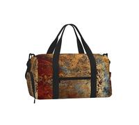 Estructura de Hierro de Acero Oxidado de Color marrón óxido Colorido,Bolso Deportivo Bandolera de Mano, Bolsa de Deporte, Bolsa de Viaje de Gran Capacidad para Mujeres y Hombres.