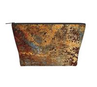 Estructura de Hierro de acero Oxidado de Metal Colorido con óxido marrón, Bolsa de artículos de tocador Bolsa de Maquillaje Bolsa de cosméticos Bolsa de artículos de tocador de Viaje portátil