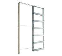 Estructura de puerta corredera para pared de placa de yeso laminado (60 x 202 cm, Acero)