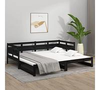 Estructura de Sofá Cama Extraíble Tidyard Sin Colchones - Cama para Dormitorio y Salón - Madera de Pino Maciza 2X(90x190)cm
