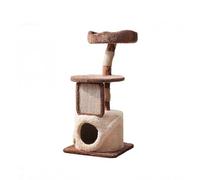 Estructura de trepar para Gatos, Condominio for Gatos de 3 Niveles con Nido Hueco en el árbol