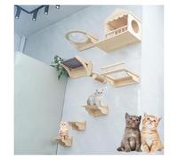 Estructura para trepar para Gatos de Pared, Marco de Escalada for Gatos montado en la Pared con cápsula Espacial, Nido for, for durmiendo Jugando a Escalar(Style3)