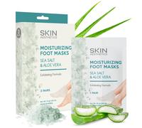 Esttica de la piel Mascaras de sal y aloe de sal y aloe - Hidruriza y exfoliiza los pies agrietados de la mscara de pie hidratante - Dermatlog