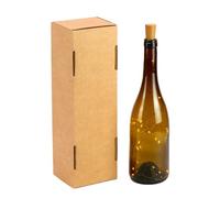 Estuche 1 Botella Cava Vino Kraft 'Christmas Animals' Pack 4 Unidades