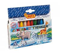 estuche 12 ceras color triwax colores surtidos jovi 97312
