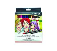 ESTUCHE 12 ROTULADORES DIBUJOS MANGA AQUA BRUSH DUO MANGA LYRA L6521121