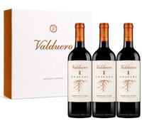 Estuche 3 Botellas Valduero - Envío Gratis 24h - 75 stuche Edición Limitada de Vino para Regalo Valduero 1 Cepa - Ribera del Duero - Bodegas Valduero (Una Cepa, 3 x 75cl)