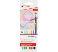 Estuche 6 rotulador edding 1200 surtido pastel punta de fibra