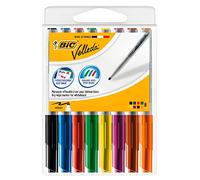 Estuche 8 marcadores para pizarra blanca 1741 tinta a base de acetona trazo 1,4mm. surtidos bic