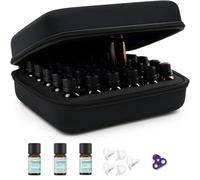 Estuche Aceites Esenciales para 30 Botellas - Incluye 20 Botellas gotero, 7 Roll-on y 3 aceites esenciales. Maletín con tapa dura para tamaños de 5/10/15 ml.