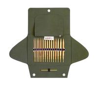 Estuche Addi Click Nature para puntas de aguja intercambiables de madera de olivo