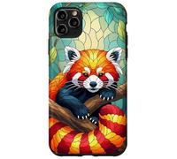 Estuche artístico con diseño de Animales Panda Rojo Carcasa para iPhone 11 Pro MAX