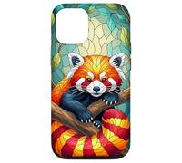Estuche artístico con diseño de Animales Panda Rojo Carcasa para iPhone 12/12 Pro