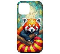 Estuche artístico con diseño de Animales Panda Rojo Carcasa para iPhone 12 Mini