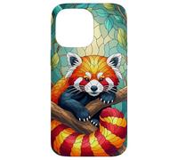 Estuche artístico con diseño de Animales Panda Rojo Carcasa para iPhone 14 Pro MAX