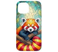 Estuche artístico con diseño de Animales Panda Rojo Carcasa para iPhone 15