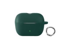 Estuche Auriculares para Sennheiser ACCENTUM Clip Funda Protectora de Silicona Blanda, a Prueba de Golpes y Resistente a los arañazos, con Anilla de mosquetón, Verde