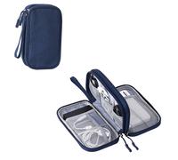 Estuche azul marino para memorias USB: organizador compacto para unidades flash USB/pendrives, compatible con unidades USB estándar.