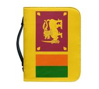 Estuche Bíblico De Gran Capacidad Con Asa - Regalos Artísticos Para Hombres Y Niñas - Estuche Clásico Para Biblias Con Estilo Y Estampado De La Bandera Nacional De Sri Lanka
