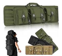 Estuche Blando para Rifle, Bolsa Doble para Rifles, Mochila para Rifle Táctico y Bolsa para Rifle Acolchada Cazar y Disparar(Green,55in/140cm)