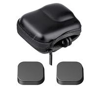 Estuche Bolso Funda para GoPro Hero 13 12 11 10 9 8 Hero12 Hero11 Hero10 Hero9 Hero8 + Tapa Lente, Viaje Impermeable Cuero Bolsa Accesorio [1+2 Unidades]