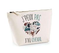 Estuche Caballo Je peux Pas | Bolsa de equitación para aseo de maquillaje Idea Bolsa de regalo