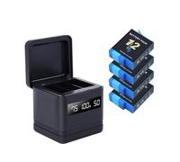 Estuche/Caja De Carga Inteligente Multifuncional con Pantalla LCD, Compatible con GoPro Hero 12/11/10/9(4 Battery 1 Charger)