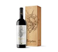Estuche caja de madera de 1 botella de Purgatori Magnum 150cl
