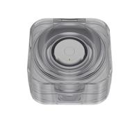 Estuche Cargador Compatible con Samsung Galaxy Ring, Anillo Inteligente para la Salud, Cargador rápido, Funda Protectora de TPU, Carcasa, Funda organizadora (Solo Estuche) (Negro translúcido)