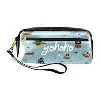Estuche Cartuchera de Piel Sintética con Cremallera para Niños, Niñas, Suministros Escolares y de Oficina