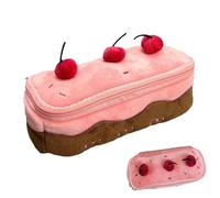 Estuche Cereza, Estuche | Cherry Pencil Ligero - Estuche de Gran Capacidad - Estuche Suave Estuche para Lápices Estuche para Niñas para Gomas Li, Rosa, riferimento alla descrizione, Consulte la