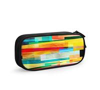 Estuche colorido abstracto 2, gran capacidad para bolígrafos, suministros escolares, papelería, organizador de almacenamiento para oficina, estudiantes, niñas y niños