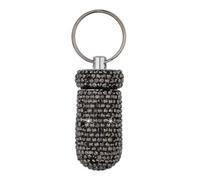 Estuche compacto de aluminio para pastillas de diamantes de imitación para viajes y uso diario