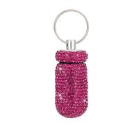 Estuche compacto de aluminio para pastillas de diamantes de imitación para viajes y uso diario