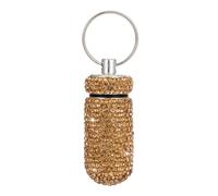 Estuche compacto de aluminio para pastillas de diamantes de imitación para viajes y uso diario