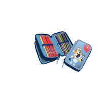 Kids Licensing – Estuche de colores Bluey con 2 cremalleras