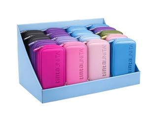 Estuche completo de color Untia One Time con 3 compartimentos 1 cremallera - Nueva colección 2025 2026 no solo papel, violeta, 22x15x7 cm, Estuche escolar