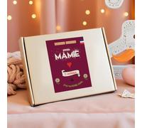 Estuche con 5 regalos para la abuelita cariño, kit completo, tonos morados, bolsa para tarjetas poster, formato A5