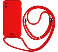 Estuche con cable para iPhone XS Max (rojo) - COOL